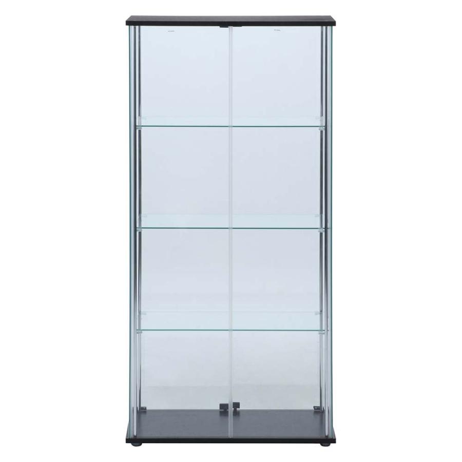 不二貿易 ガラスディスプレイケースクリア TMG-G53-1 ブラック 98882 | 不二貿易 | 04