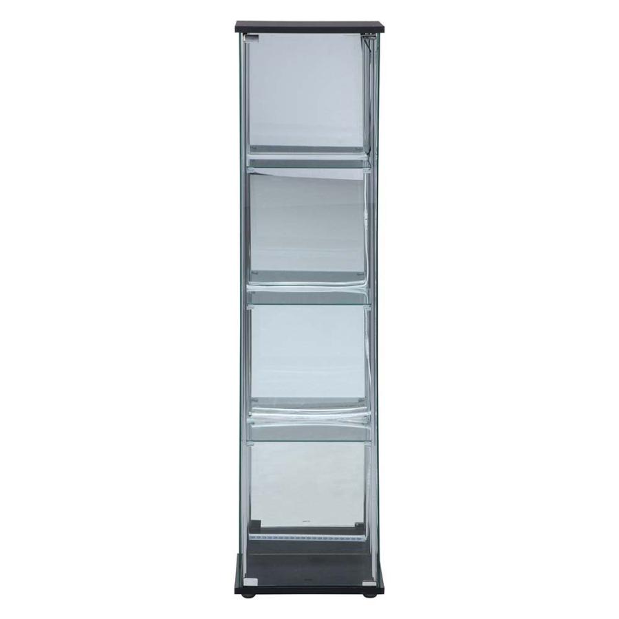 不二貿易 ガラスコレクションケース4段 背面ミラー LED 99491 | 不二貿易 | 01