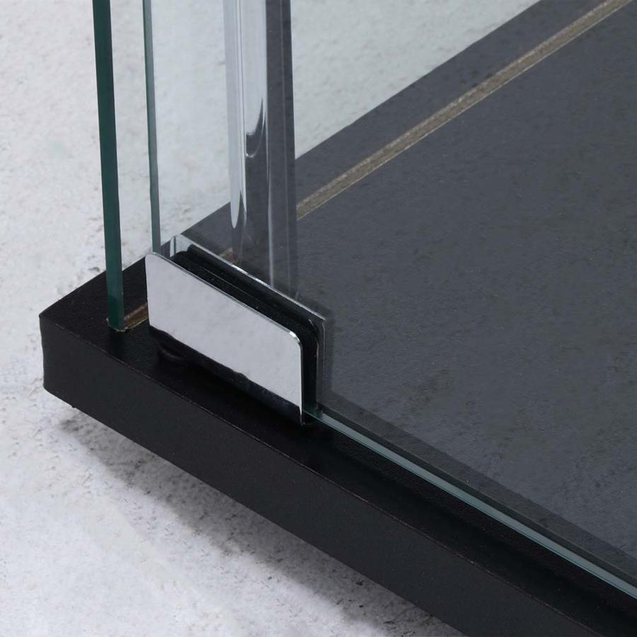 不二貿易 ガラスコレクションケース4段 背面ミラー LED 99491 | 不二貿易 | 02