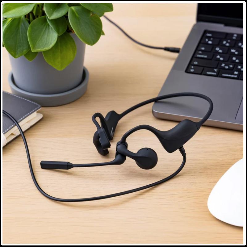 キングジム＜KING JIM＞ Call Meets(コールミーツ) 有線タイプ 耳をふさがないヘッドセット CMU10クロ | KING JIM | 11