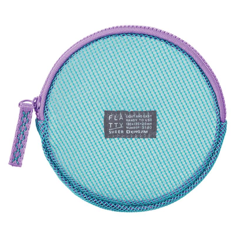 キングジム＜KING JIM＞ FLATTY(フラッティ) SHEER シアー メッシュポーチ Sサイズ ミドリ No.5160 5160ミト | KING JIM