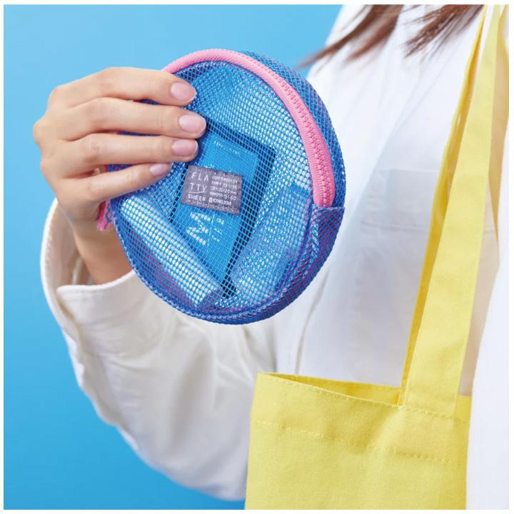 キングジム＜KING JIM＞ FLATTY(フラッティ) SHEER シアー メッシュポーチ Sサイズ グレー No.5164 5160クレ | KING JIM | 07