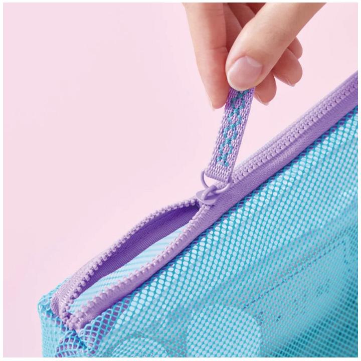 キングジム＜KING JIM＞ FLATTY(フラッティ) SHEER シアー メッシュポーチ Lサイズ ピンク No.5166 5166ヒン | KING JIM | 10