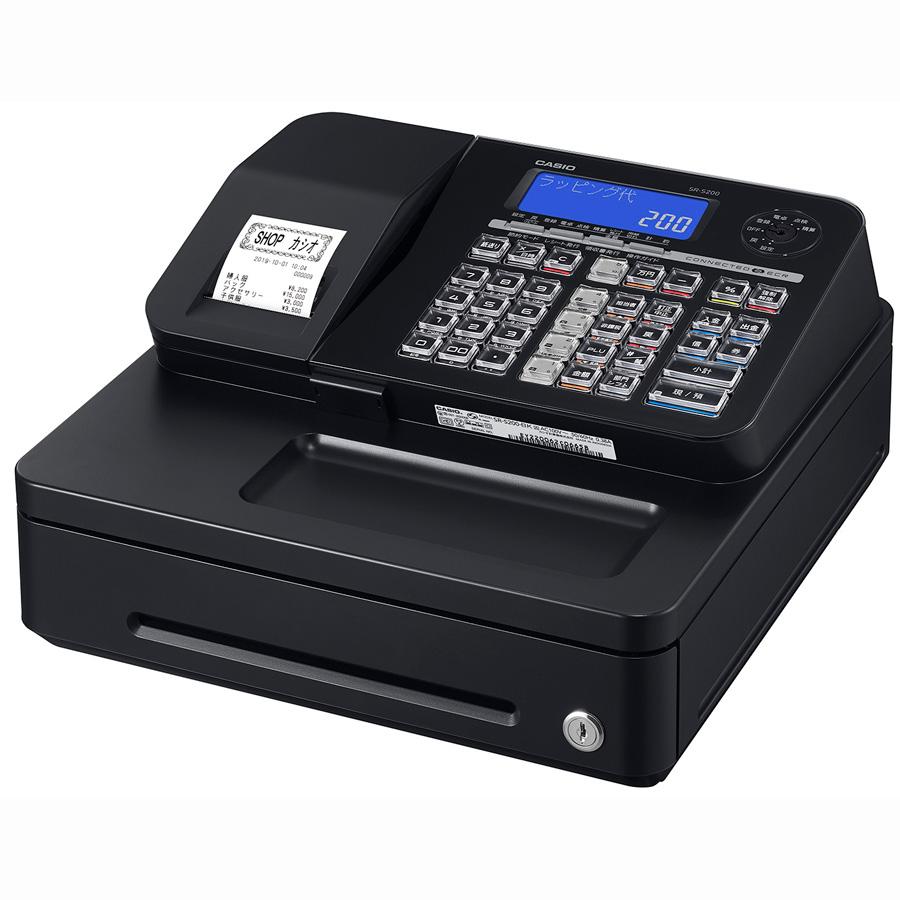 ＜CASIO＞カシオ レジスター SR-S200-EX-BK ブラック Bluetooth搭載 インボイス対応 キャッシュレス決済 | CASIO
