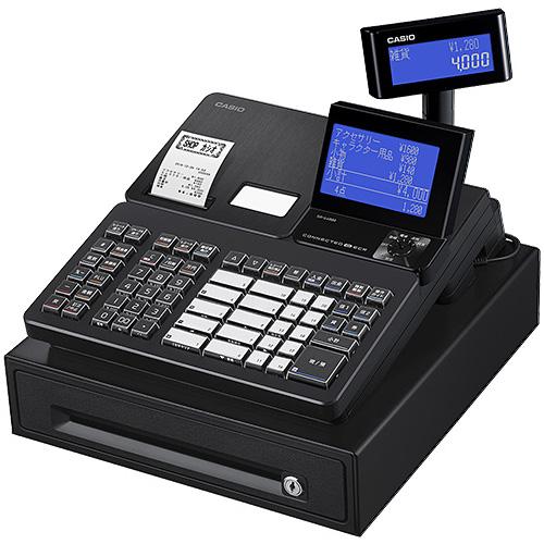 ＜CASIO＞カシオ レジスター SR-S4000-EX-20SBK ブラック Bluetooth搭載 インボイス対応 キャッシュレス決済 | CASIO