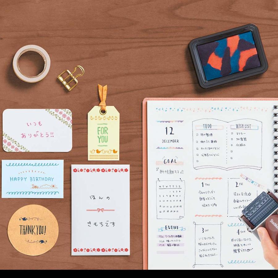 シャチハタ Shachihata 回転デコレーションスタンプ とり NRD-13A7 手帳 日記 ダイアリー デコ | シヤチハタ | 02