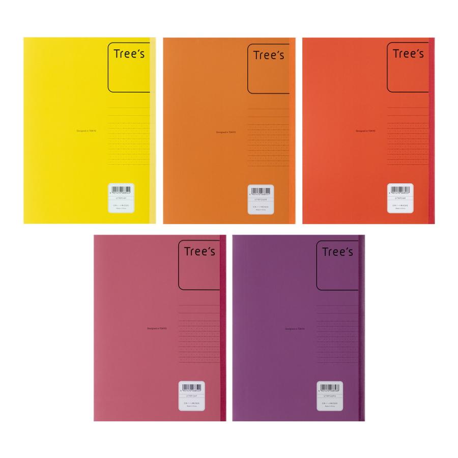 日本ノート nipponnote パックノート Tree's B5 プラスメモリ 20枚 5冊束 A罫 UTRP2AX5 | 日本ノート | 01