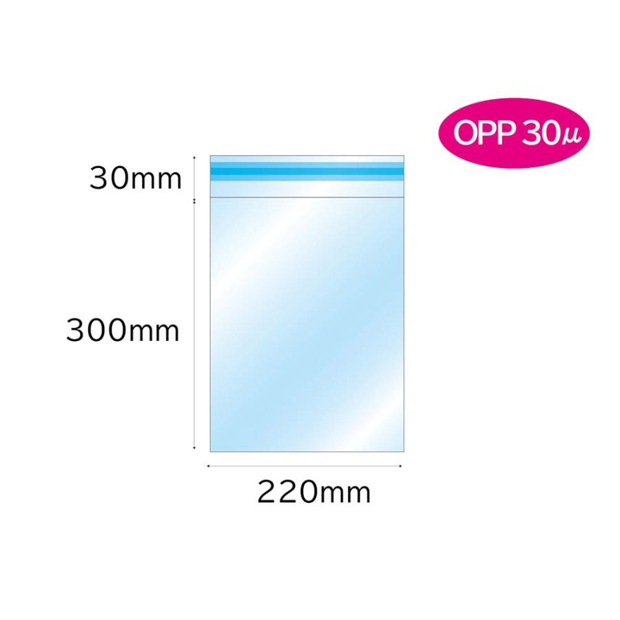 キングコーポレーション フィルム封筒 A4J OPP30ミクロン 1,000枚 CHA0702の画像