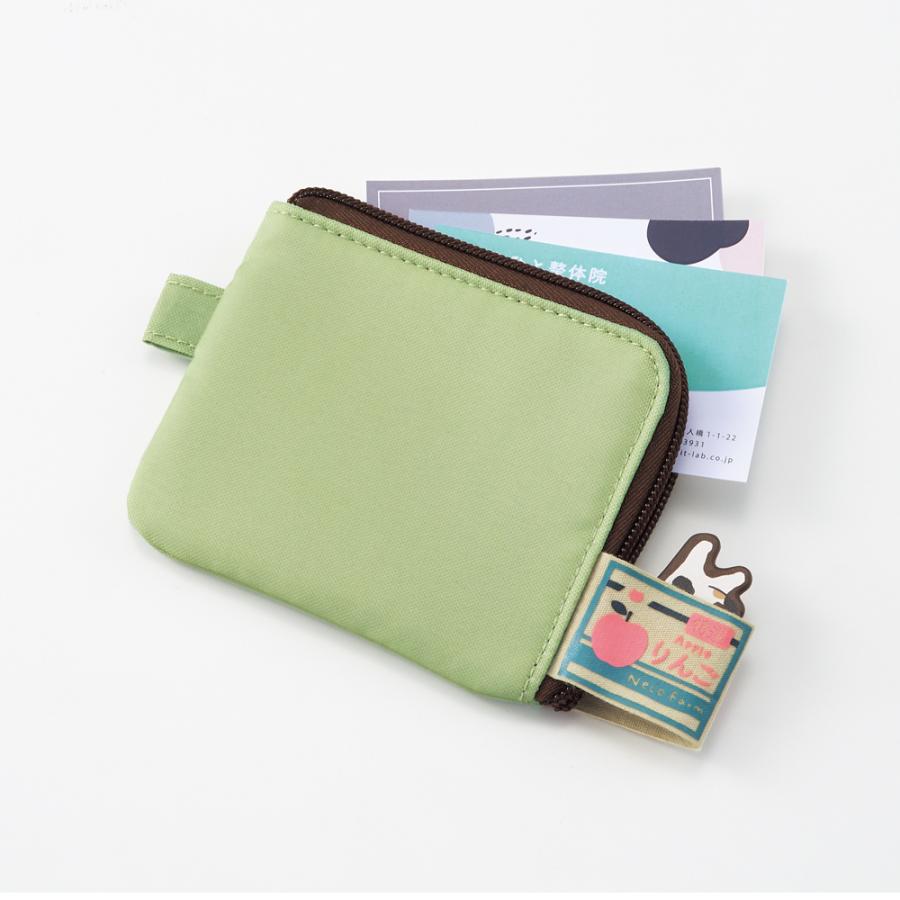 LIHIT LAB.＜リヒトラブ＞ にゃんシーン フラットカードポーチ インディゴブルー A2220-11 | LIHIT LAB. | 03