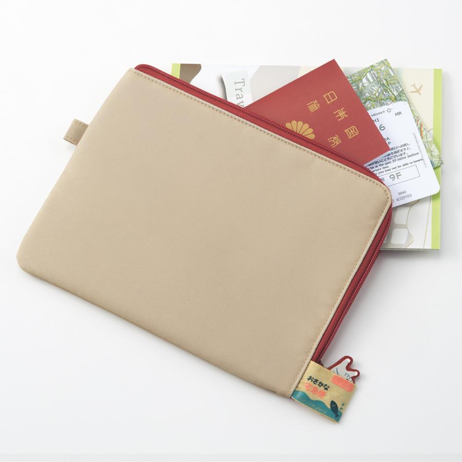 LIHIT LAB.＜リヒトラブ＞ にゃんシーン フラットポーチ ビスケットベージュ A2222-16 | LIHIT LAB. | 04
