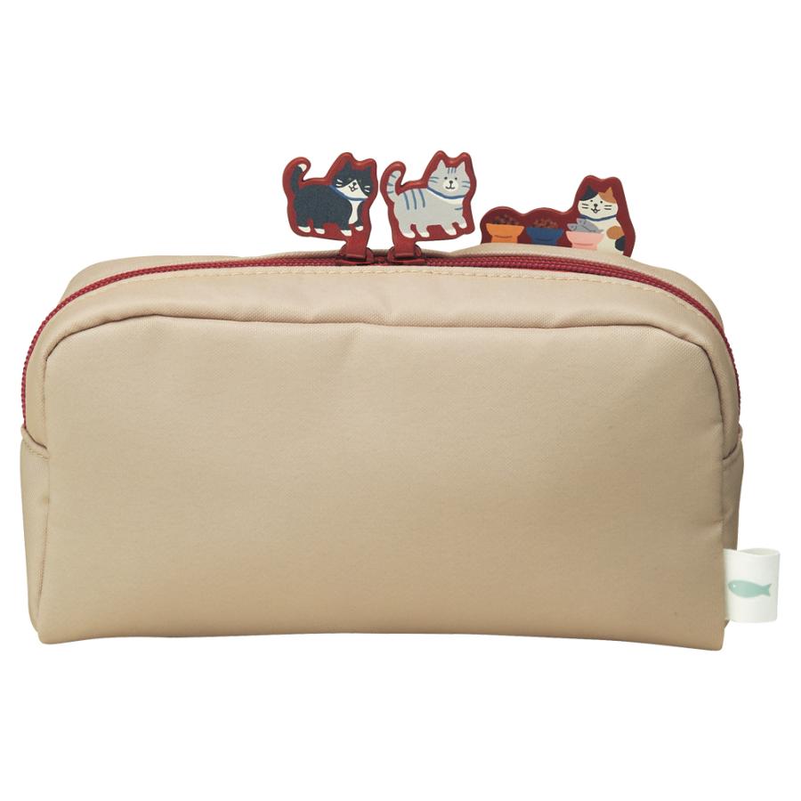 LIHIT LAB.＜リヒトラブ＞ にゃんシーン ボックスペンポーチ Ｌ インディゴブルー A2224-11 | LIHIT LAB. | 09