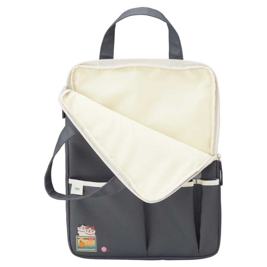 LIHIT LAB.＜リヒトラブ＞ にゃんシーン キャリングスリーブ チャコールブラック A2226-24 | LIHIT LAB. | 03