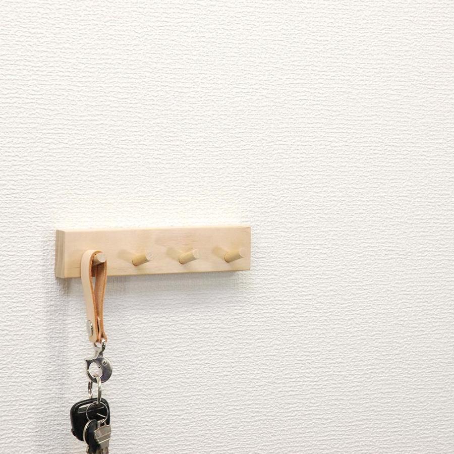 光 HIKARI 石膏ボード用 木製４連収納フック ナチュラル KSKW-40 | ブランド登録なし | 01