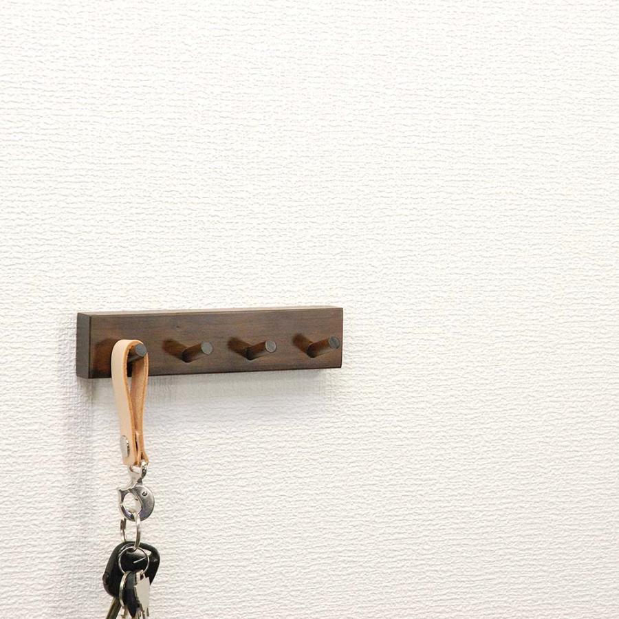 光 HIKARI 石膏ボード用 木製４連収納フック ブラウン  KSKC-41 | ブランド登録なし | 01