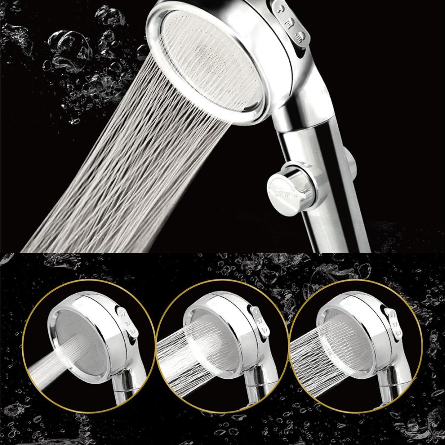 AXEL アクセル 節水シャワーヘッド 美セーブ AXL-491 節水率最大65% 手元止水 水量調節 3種類のシャワーモード | ブランド登録なし | 02