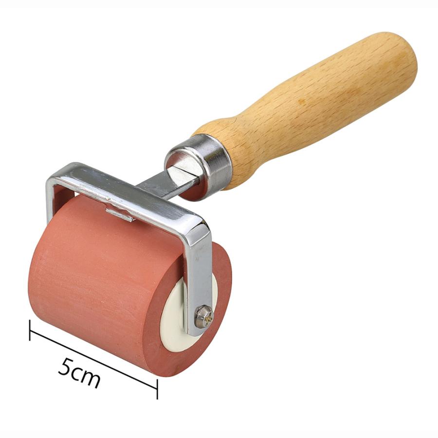 アーテック 転圧ゴムローラー 赤 φ45×50mm #21030 壁紙 テープ貼り 空気抜き 手作業 版画 Artec | アーテック | 01