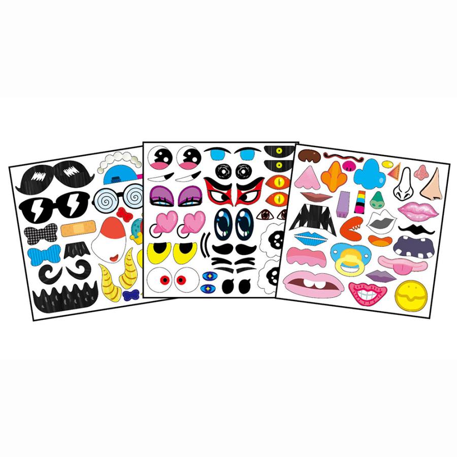 アーテック かおシールブック 3冊セット #21165 福笑い シール遊び 貼ってはがせる Artec | アーテック | 11