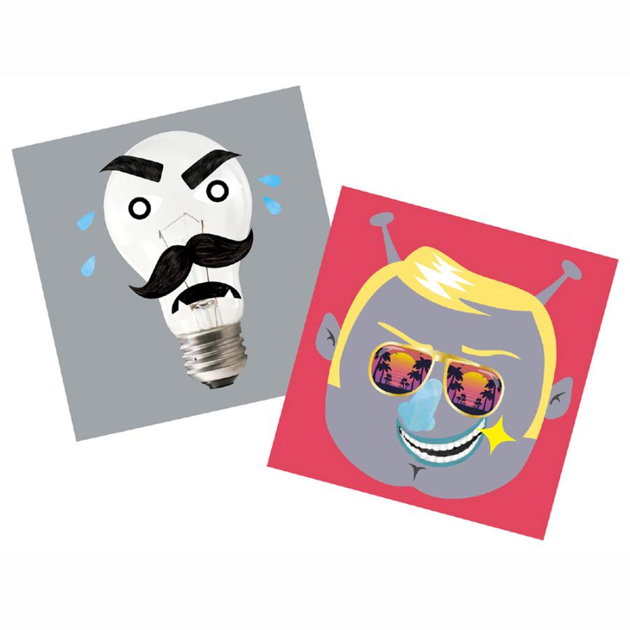 アーテック かおシールブック 3冊セット #21165 福笑い シール遊び 貼ってはがせる Artec | アーテック | 01