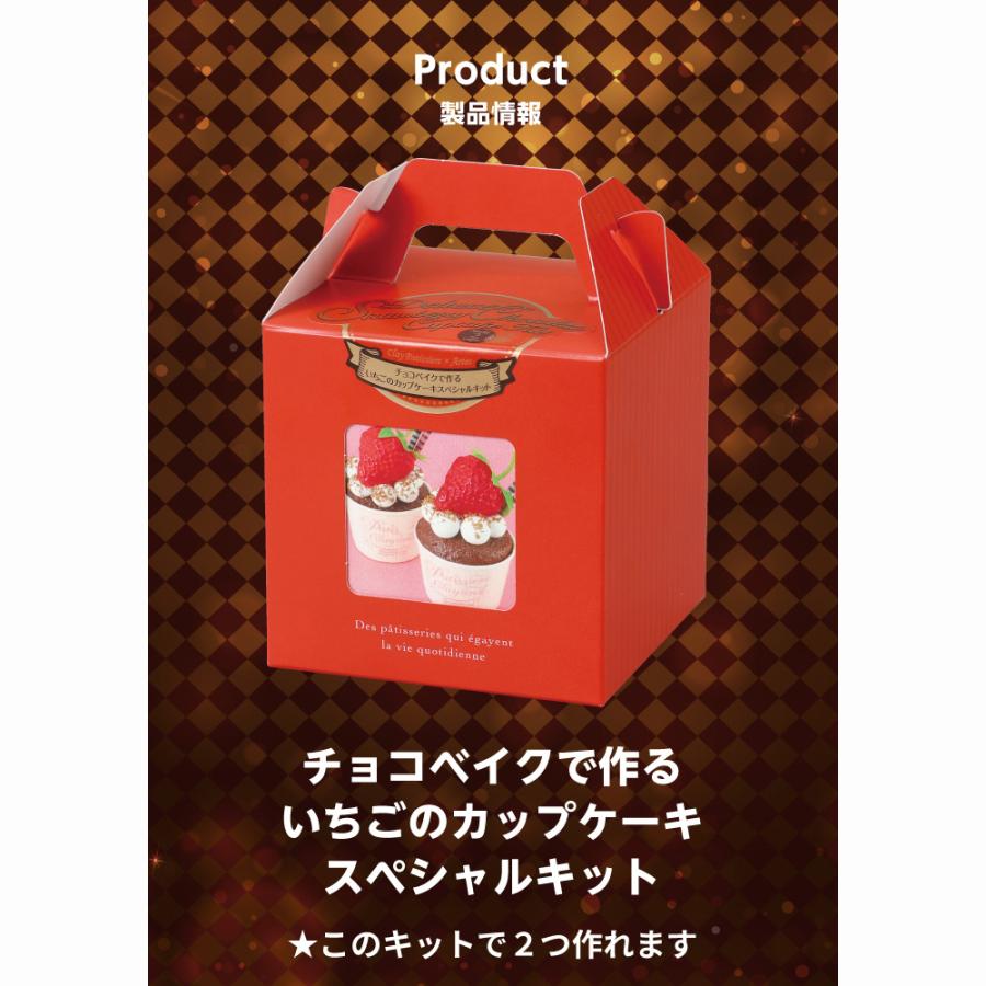 【欠品中：納期未定 入荷次第発送】アーテック チョコベイクで作るいちごのカップケーキ キット #50852 粘土 作品 クラフト 工作 手作り Artec | アーテック | 09