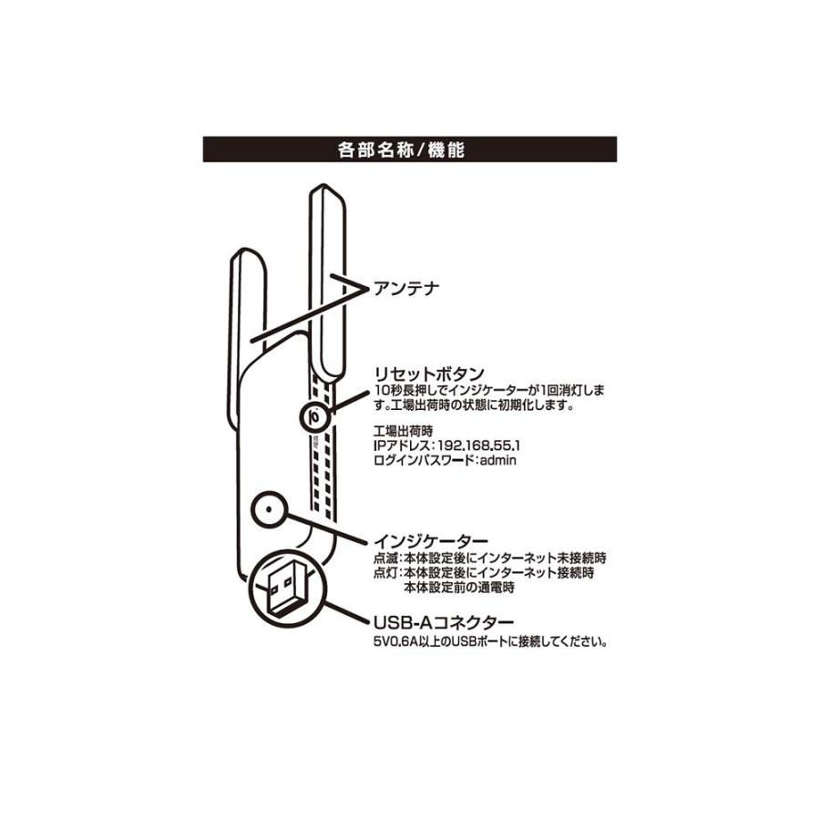 カシムラ kashimura Wi-Fi中継器 2.4GHz 300Mbps KJ-194 | ブランド登録なし | 02