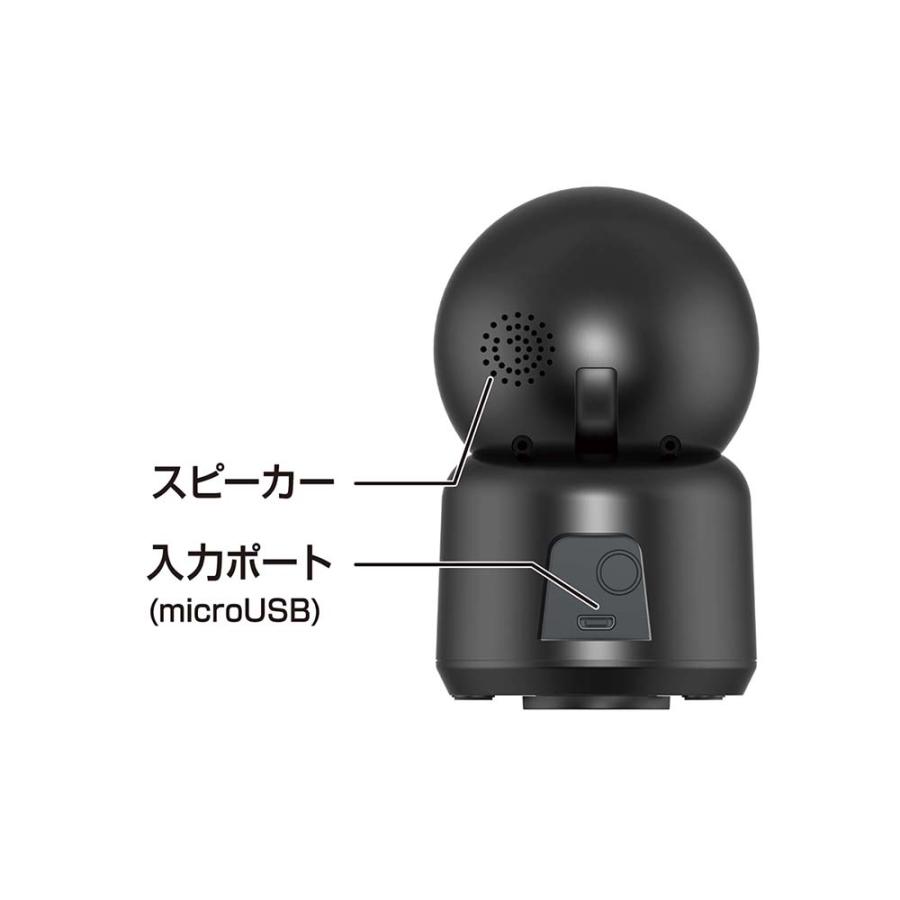 【欠品中：2月初旬入荷予定】カシムラ kashimura スマートホームカメラ 首振 ブラック KJ-199 | ブランド登録なし | 03