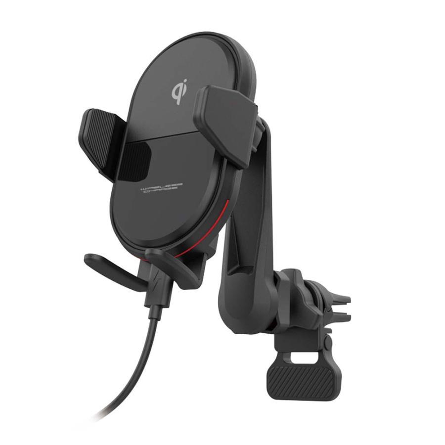 カシムラ kashimura Qi充電 自動開閉ホルダー 手帳対応 キャパシタ付 ロングアーム エアコン取付 KW-29 | ブランド登録なし