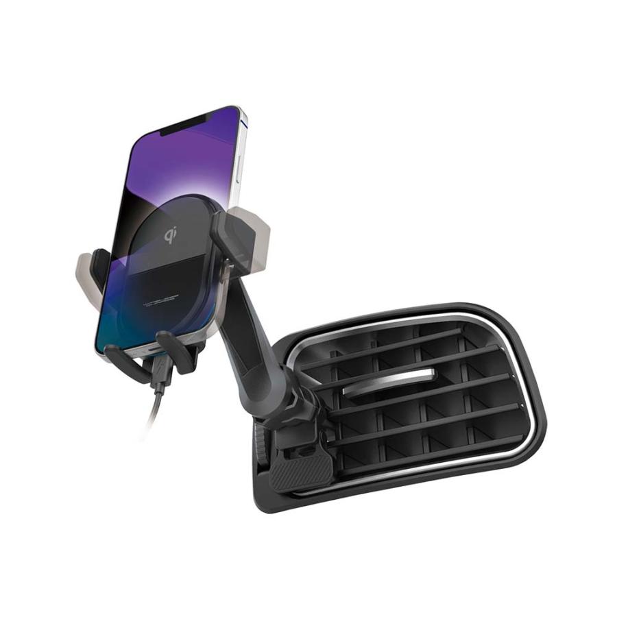 カシムラ kashimura Qi充電 自動開閉ホルダー 手帳対応 キャパシタ付 ロングアーム エアコン取付 KW-29 | ブランド登録なし | 04