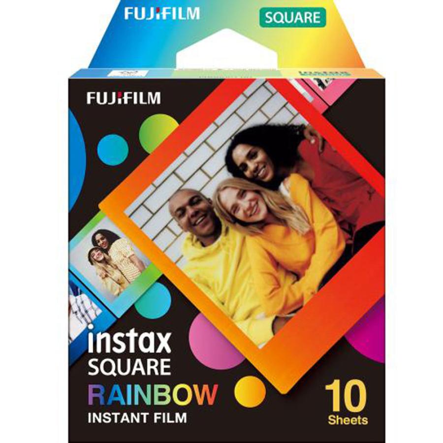 【欠品中:納期未定 入荷次第発送】FUJIFILM 富士フィルム チェキスクエア用フィルム レインボー RAINBOW 10枚入り 16671320 | FUJIFILM