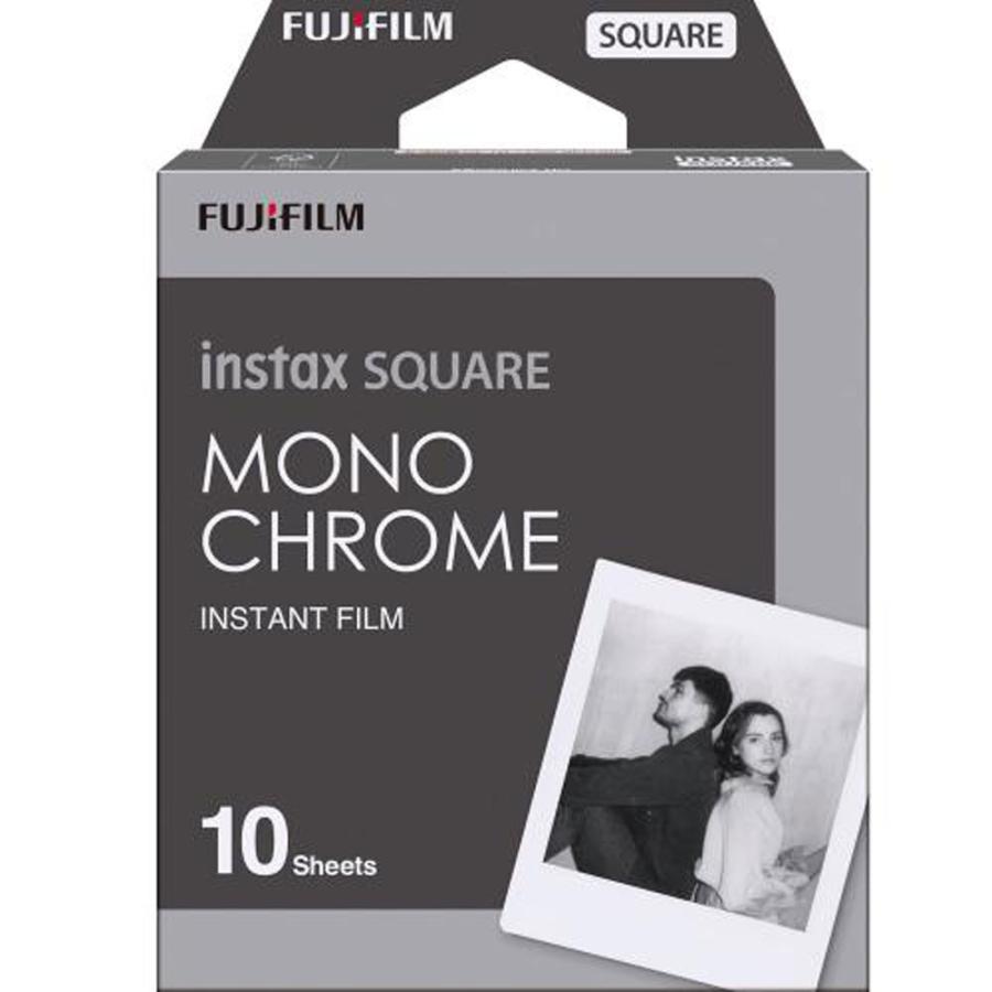 【欠品中:納期未定 入荷次第発送】FUJIFILM 富士フィルム チェキスクエア用フィルム モノクローム MONOCHROME 10枚入り 16671332 | FUJIFILM