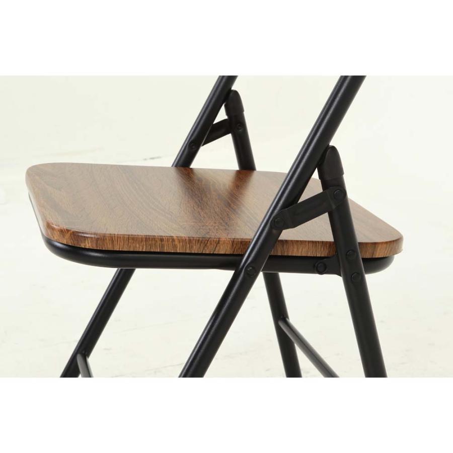 不二貿易 折りたたみチェア アロン ブラウン 2脚セット 73633 | 不二貿易 | 10