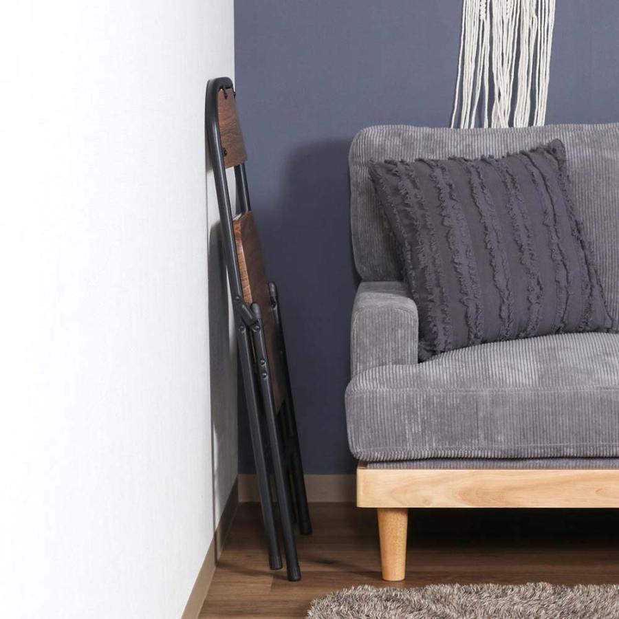 不二貿易 折りたたみチェア アロン ブラウン 2脚セット 73633 | 不二貿易 | 14