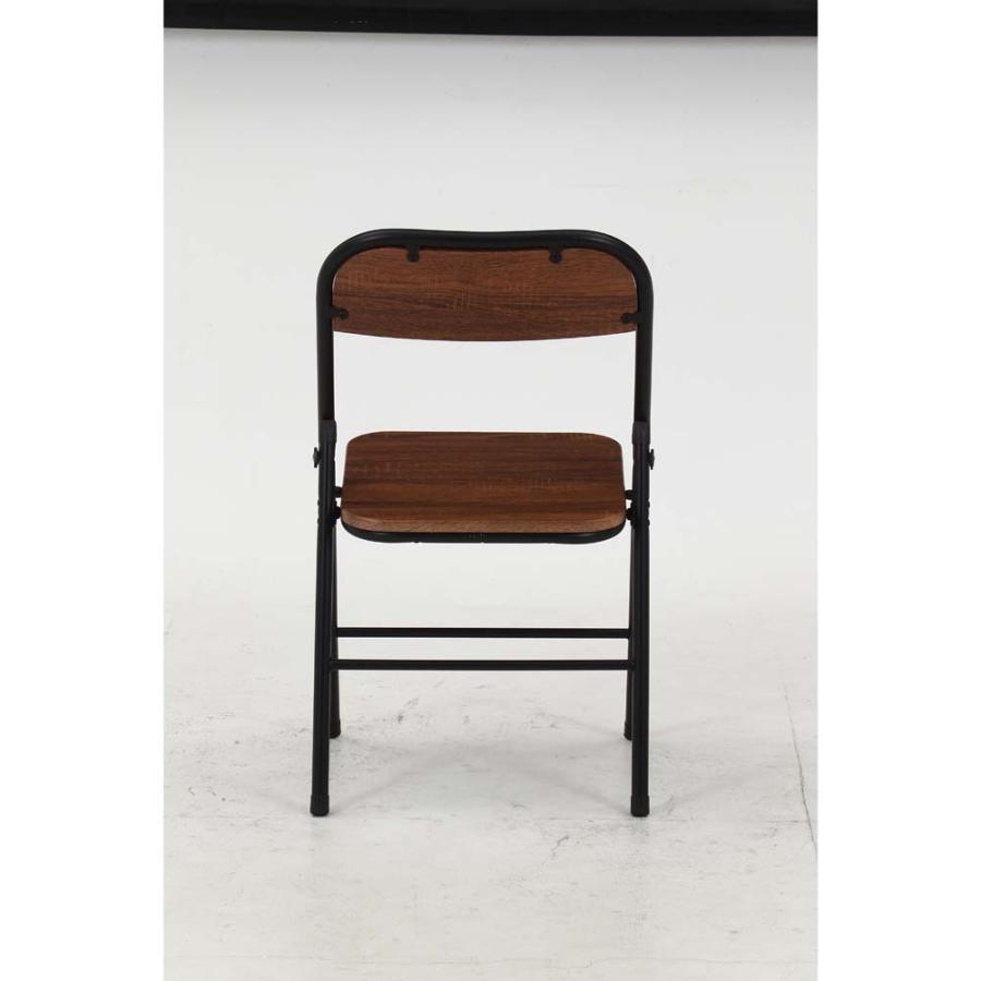 不二貿易 折りたたみチェア アロン ブラウン 2脚セット 73633 | 不二貿易 | 02