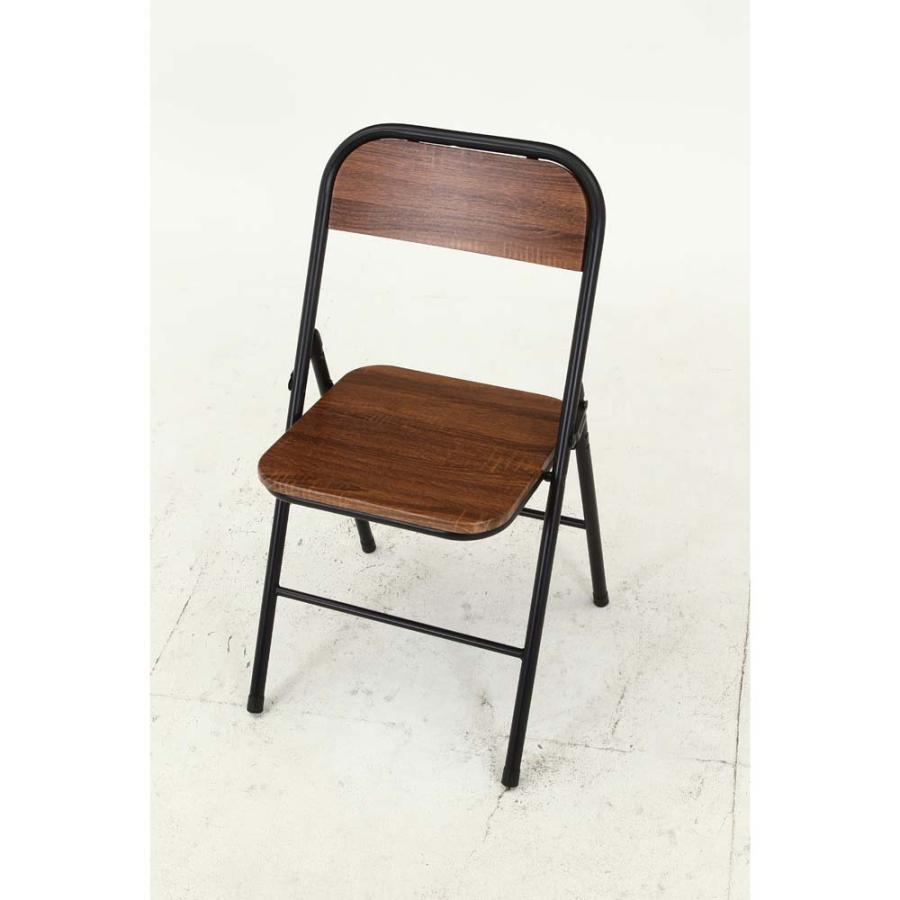 不二貿易 折りたたみチェア アロン ブラウン 2脚セット 73633 | 不二貿易 | 04