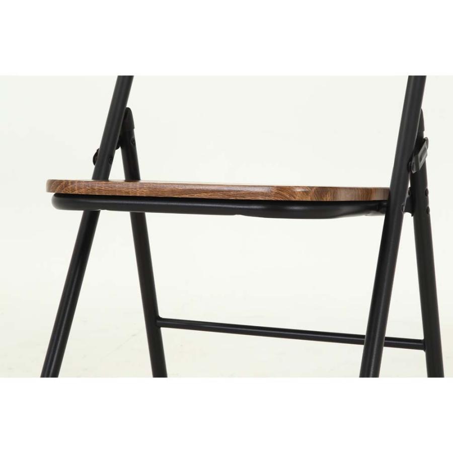 不二貿易 折りたたみチェア アロン ブラウン 2脚セット 73633 | 不二貿易 | 07