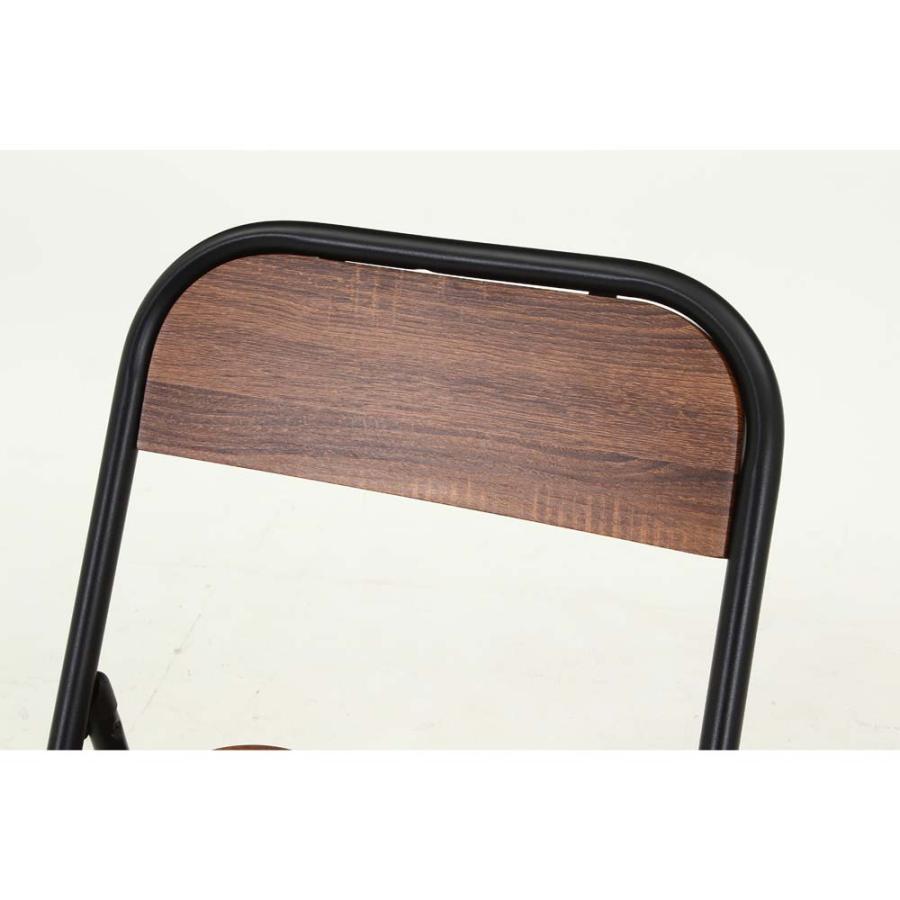 不二貿易 折りたたみチェア アロン ブラウン 2脚セット 73633 | 不二貿易 | 09