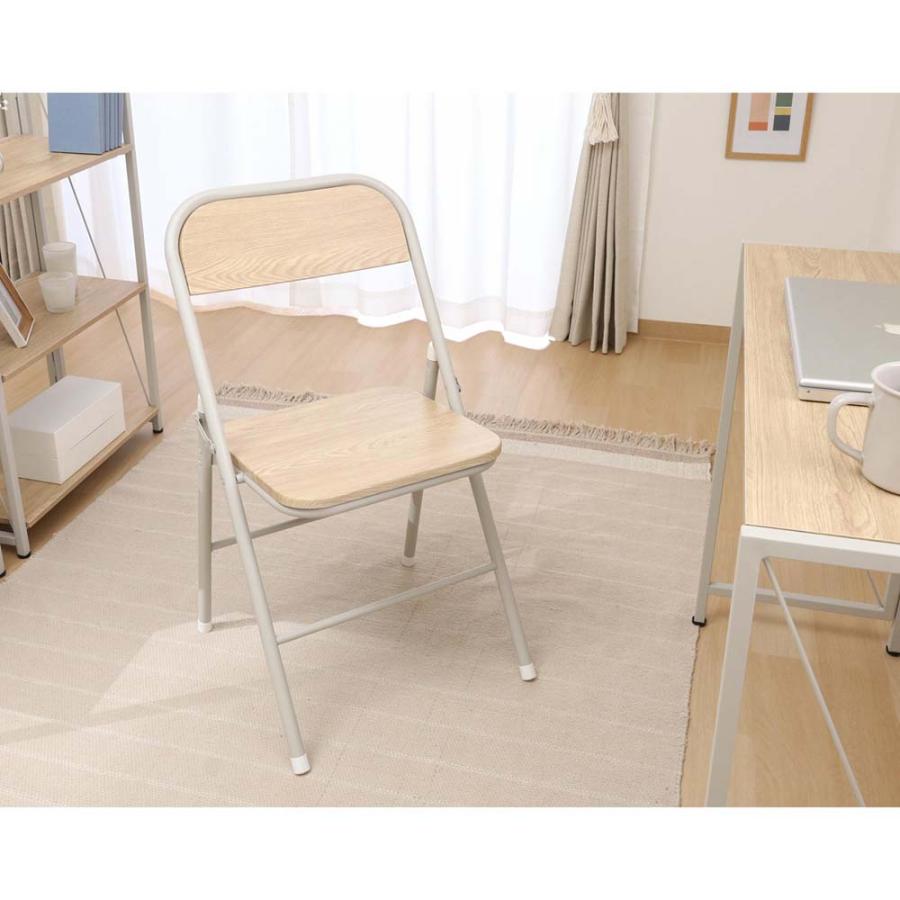 不二貿易 折りたたみチェア アロン ナチュラル 2脚セット 73634 | 不二貿易 | 12