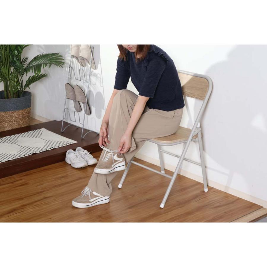不二貿易 折りたたみチェア アロン ナチュラル 2脚セット 73634 | 不二貿易 | 19