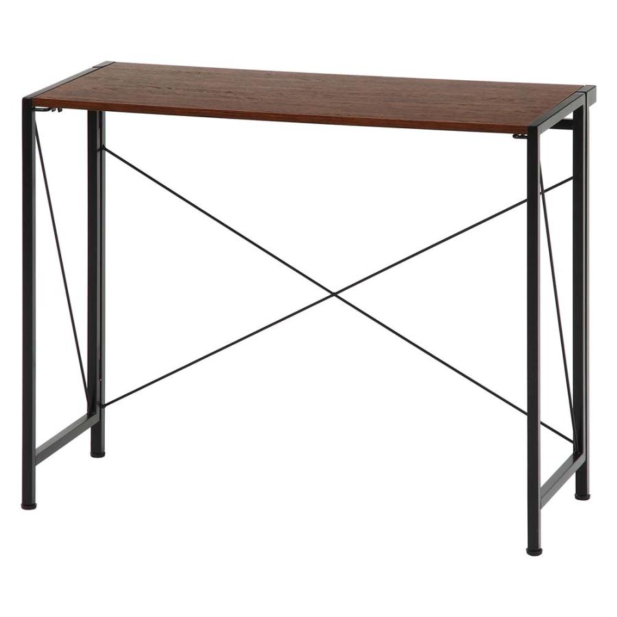 不二貿易 折りたたみデスク アロン ブラウン 73635 | 不二貿易