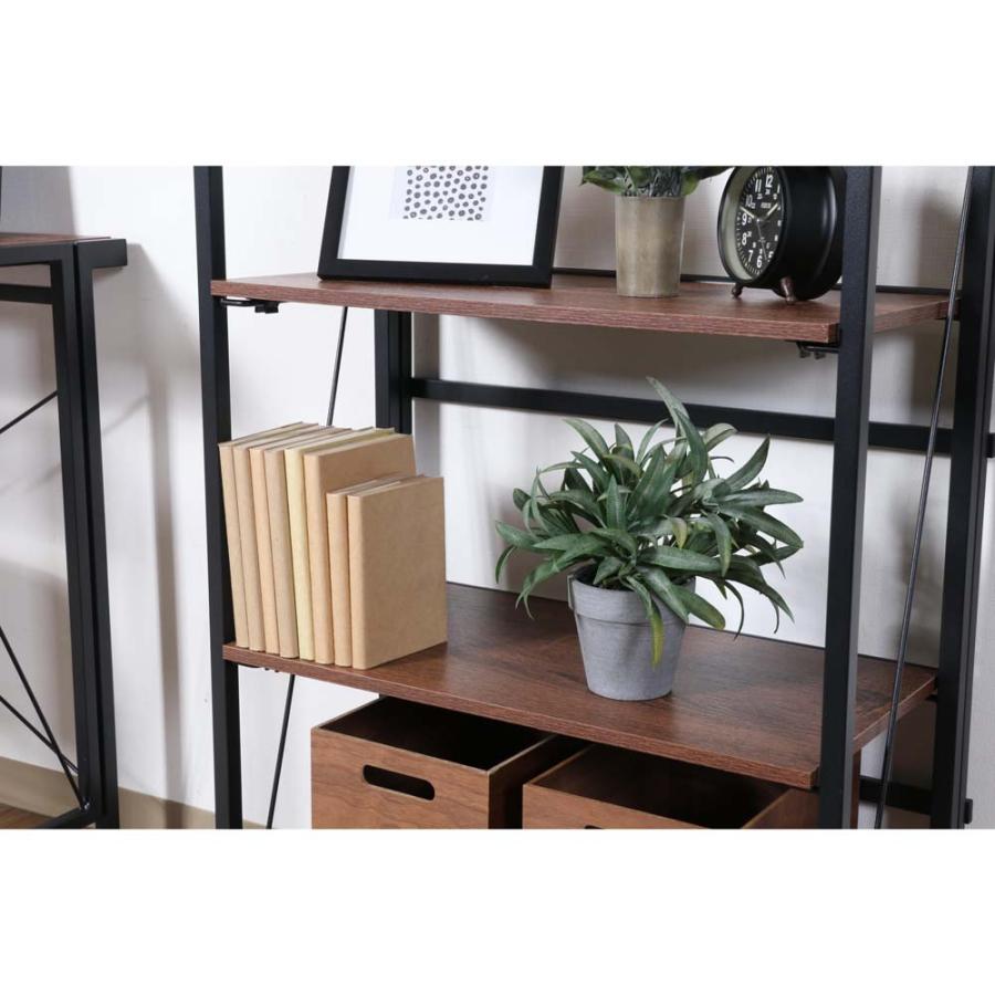 不二貿易 折りたたみシェルフ アロン3段 ブラウン 73638 | 不二貿易 | 13