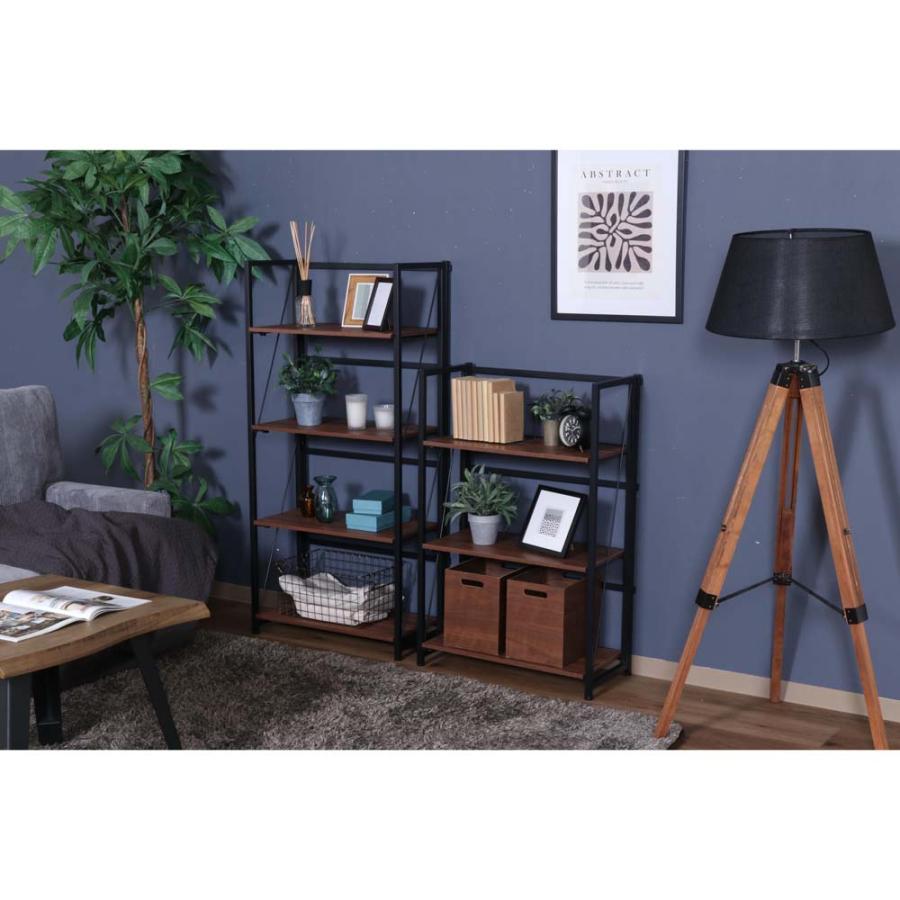 不二貿易 折りたたみシェルフ アロン3段 ブラウン 73638 | 不二貿易 | 18