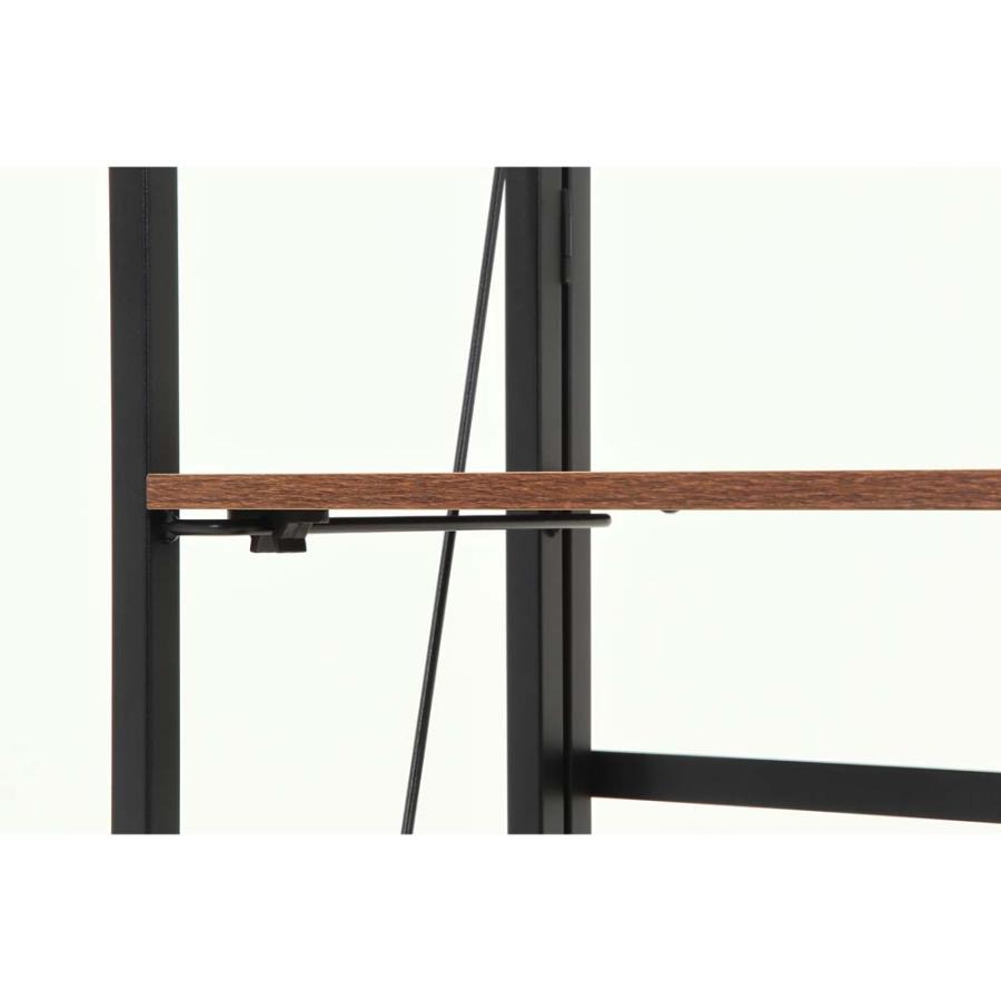 不二貿易 折りたたみシェルフ アロン3段 ブラウン 73638 | 不二貿易 | 01