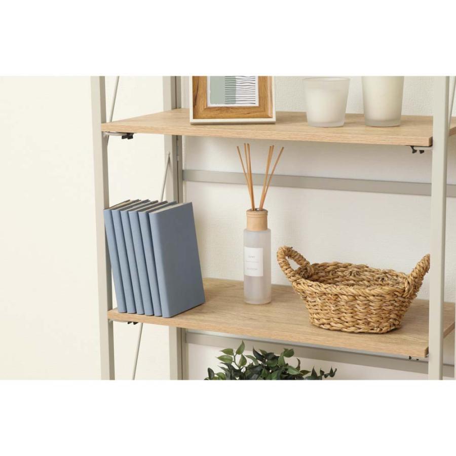 不二貿易 折りたたみシェルフ アロン3段 ナチュラル 73639 | 不二貿易 | 12