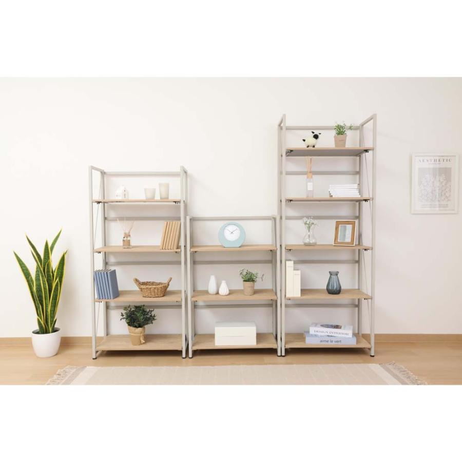 不二貿易 折りたたみシェルフ アロン3段 ナチュラル 73639 | 不二貿易 | 13