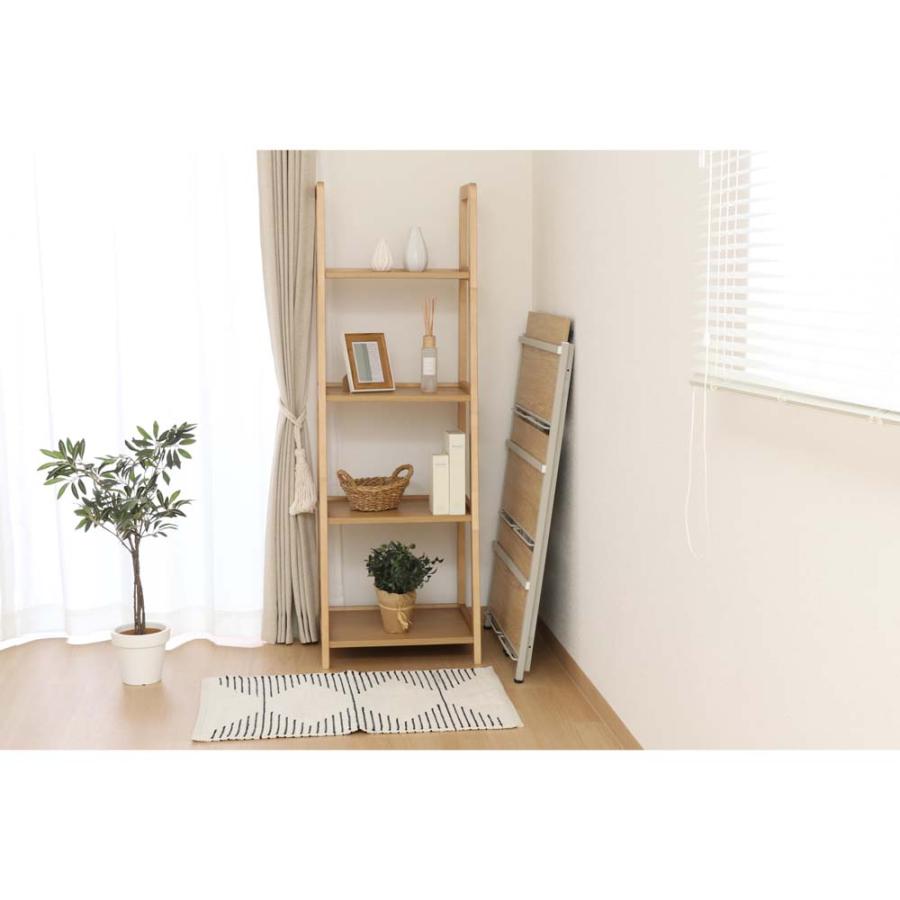 不二貿易 折りたたみシェルフ アロン3段 ナチュラル 73639 | 不二貿易 | 18