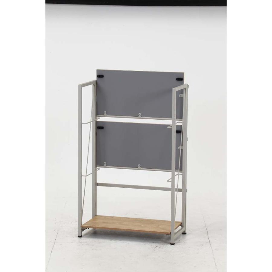 不二貿易 折りたたみシェルフ アロン3段 ナチュラル 73639 | 不二貿易 | 02