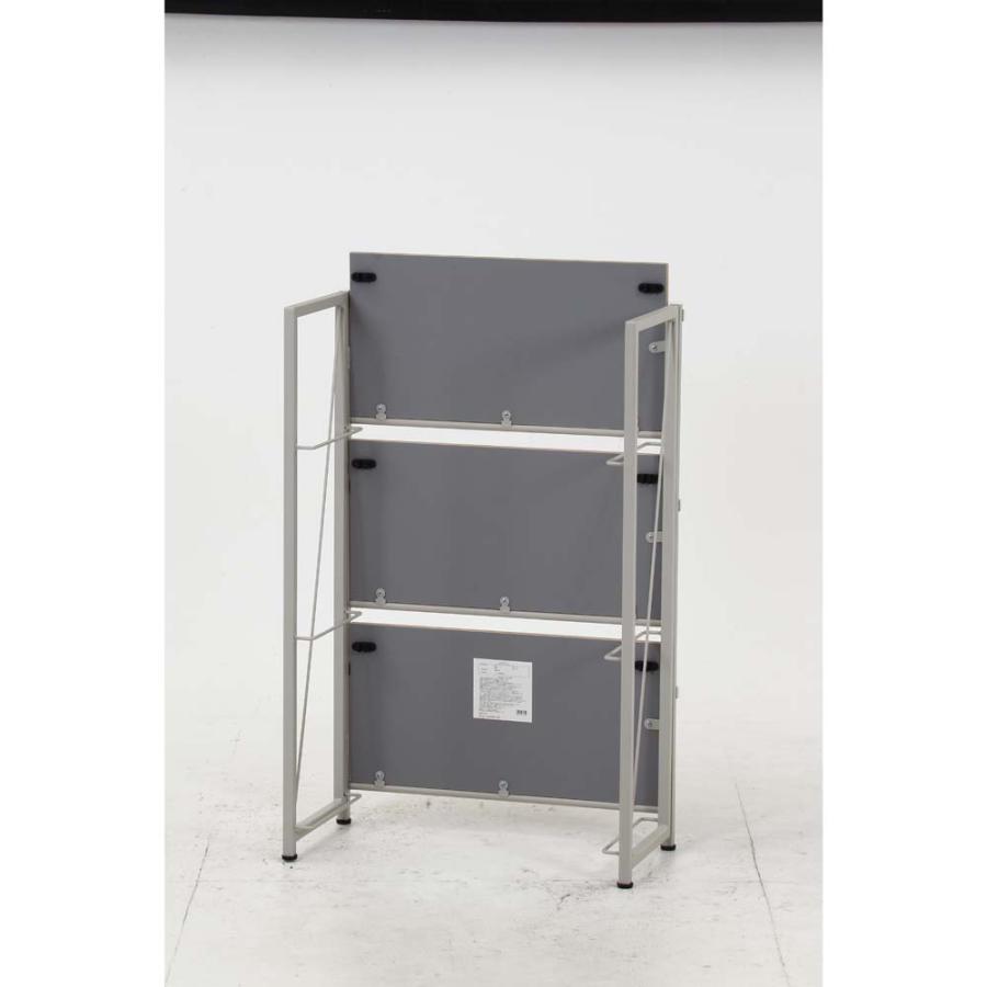 不二貿易 折りたたみシェルフ アロン3段 ナチュラル 73639 | 不二貿易 | 03