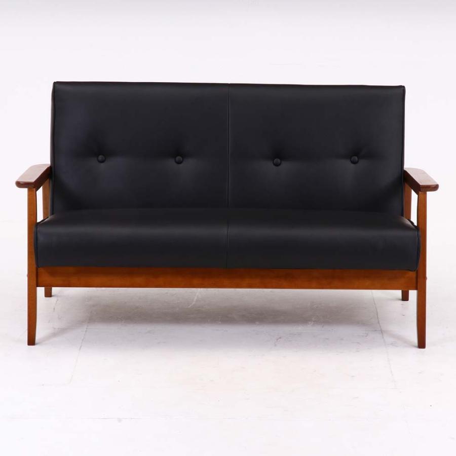 不二貿易 バイキャストPUソファ ミート 2P ダークブラウン 73761 | 不二貿易 | 01