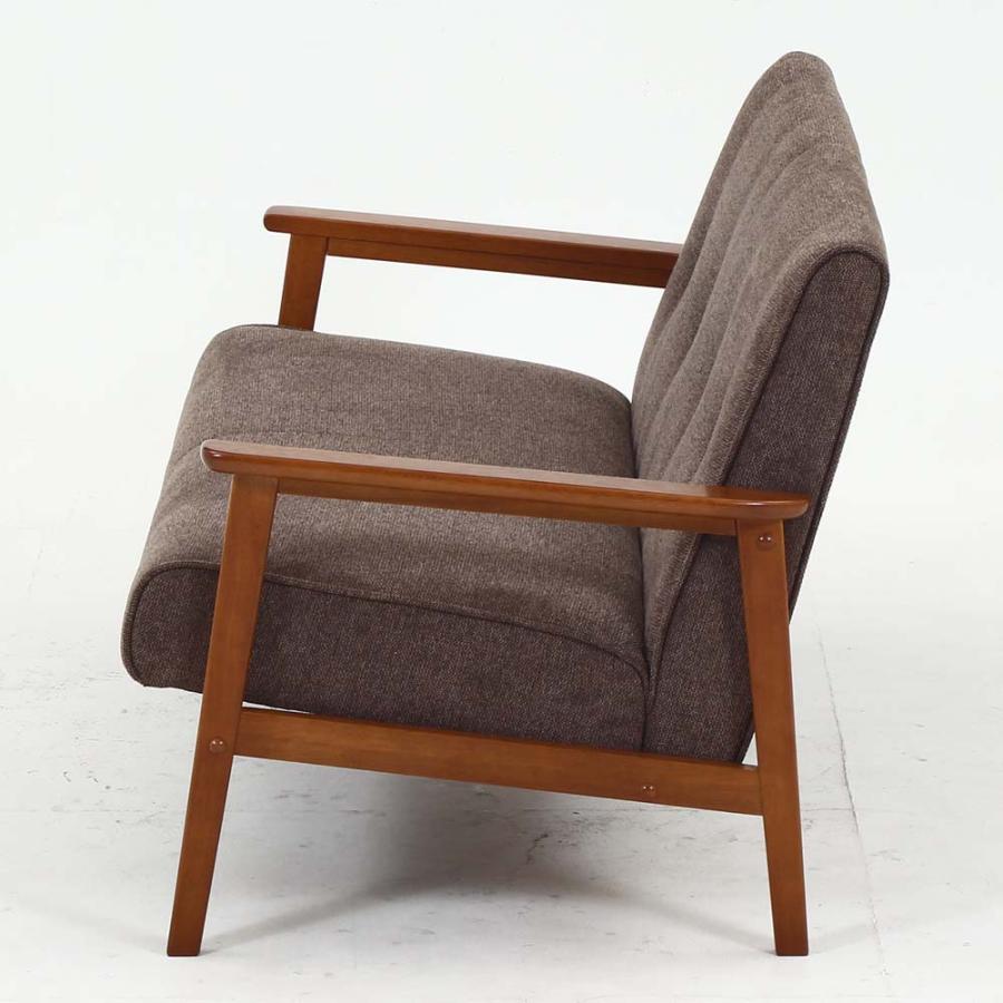 不二貿易 厚手ファブリックソファ ミート 2P ブラウン 73764 | 不二貿易 | 02