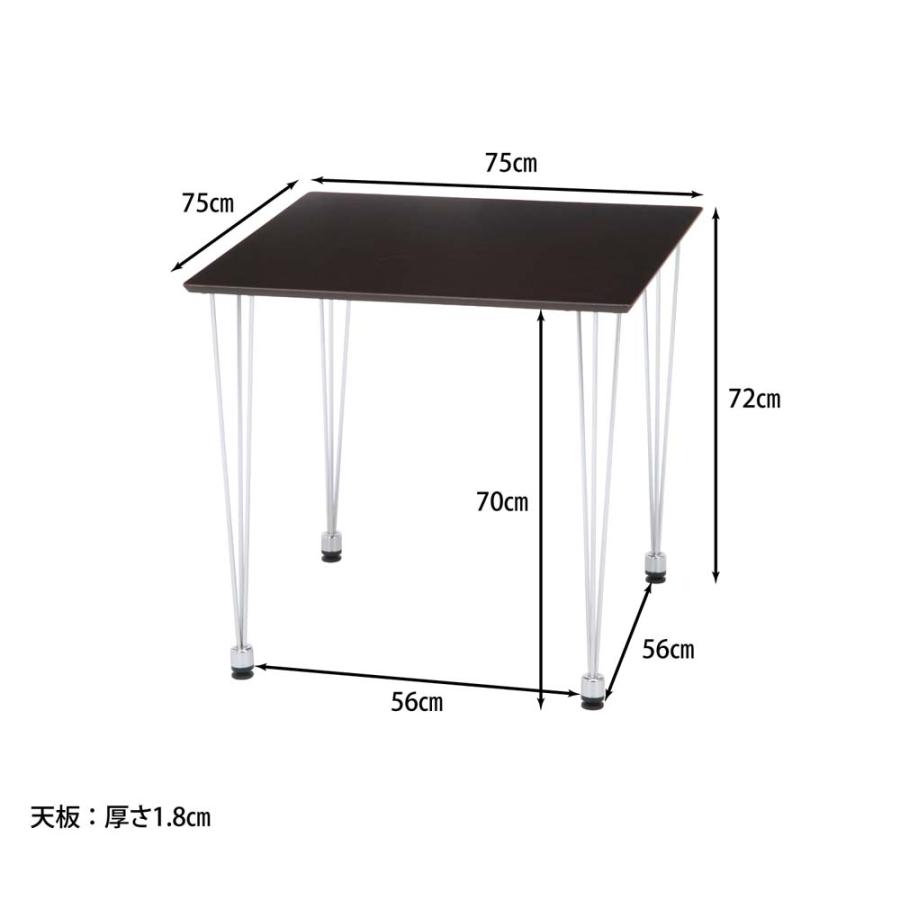 不二貿易 ダイニングテ−ブル YR−8824 ダークブラウン 96808 | 不二貿易 | 06