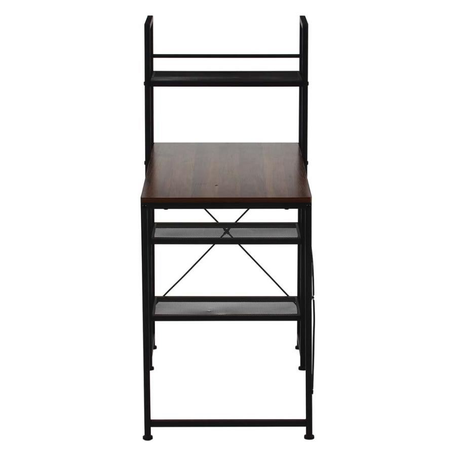 不二貿易 左右組み換えラック付きデスク ルカ ブラウン 73611 | 不二貿易 | 02